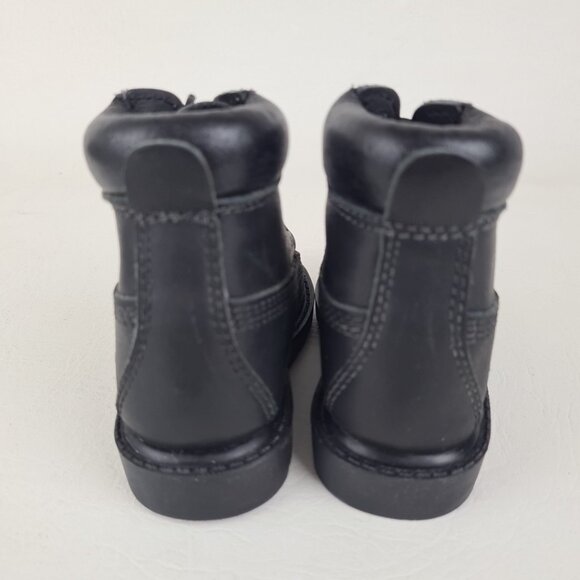Timberland 6In Classic TODDLER Casual Boots Outdoors Black Leather - Picture 7 of 10